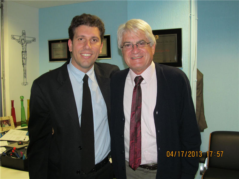 Vereador Giovanni Bonfim e o deputado Roberto Engler.