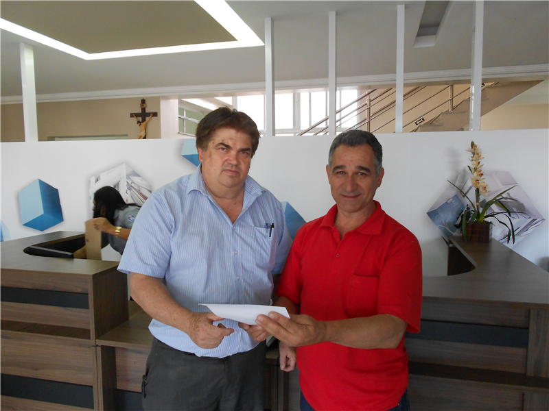 Ademir informa presidente da Santa Casa a respeito da liberação de R$ 110 mil