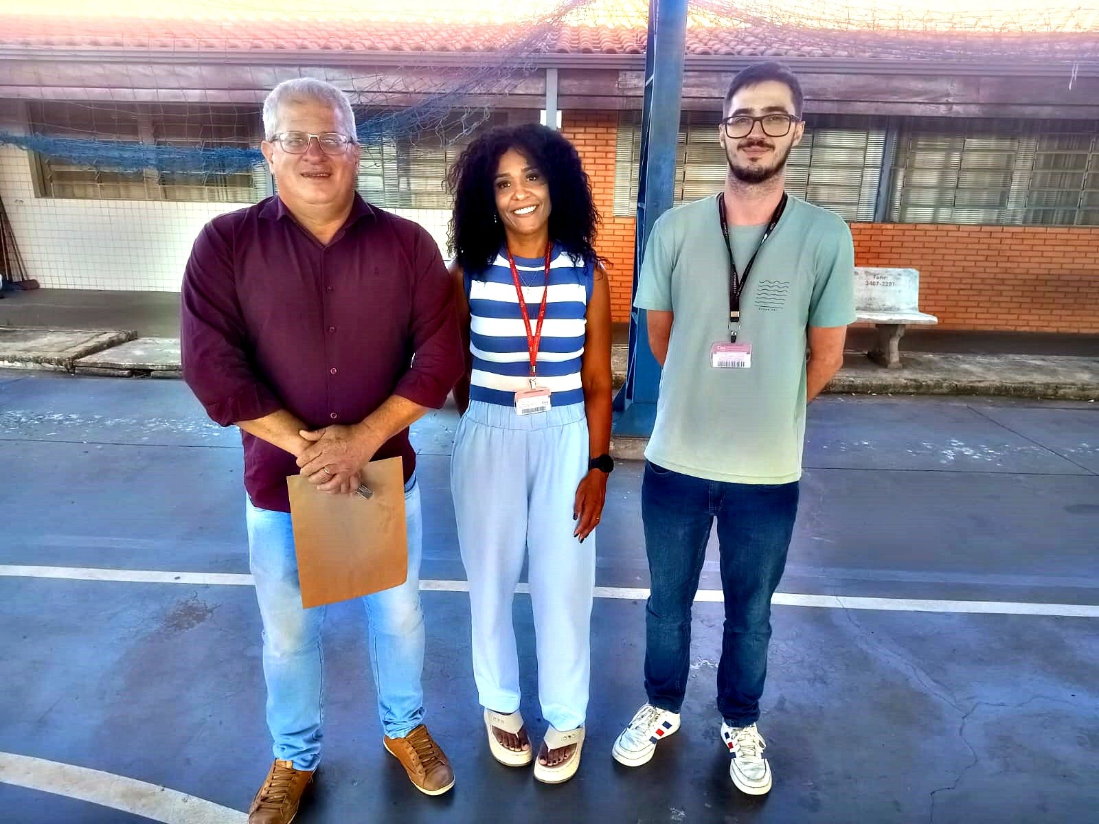 Vereador visita a ETEC José Dagnoni e reforça compromisso com melhorias na instituição