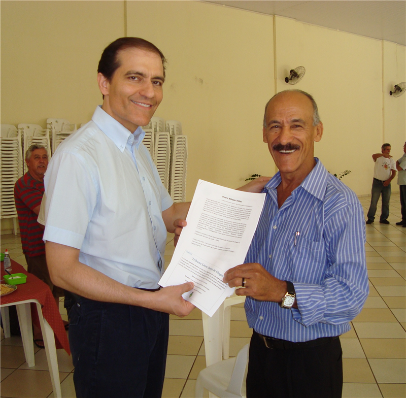Pereira e o médico Pedro Albajar Viñas.