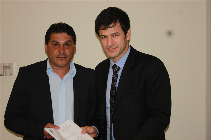 Vereador Bebeto e o deputado Rogério Nogueira.