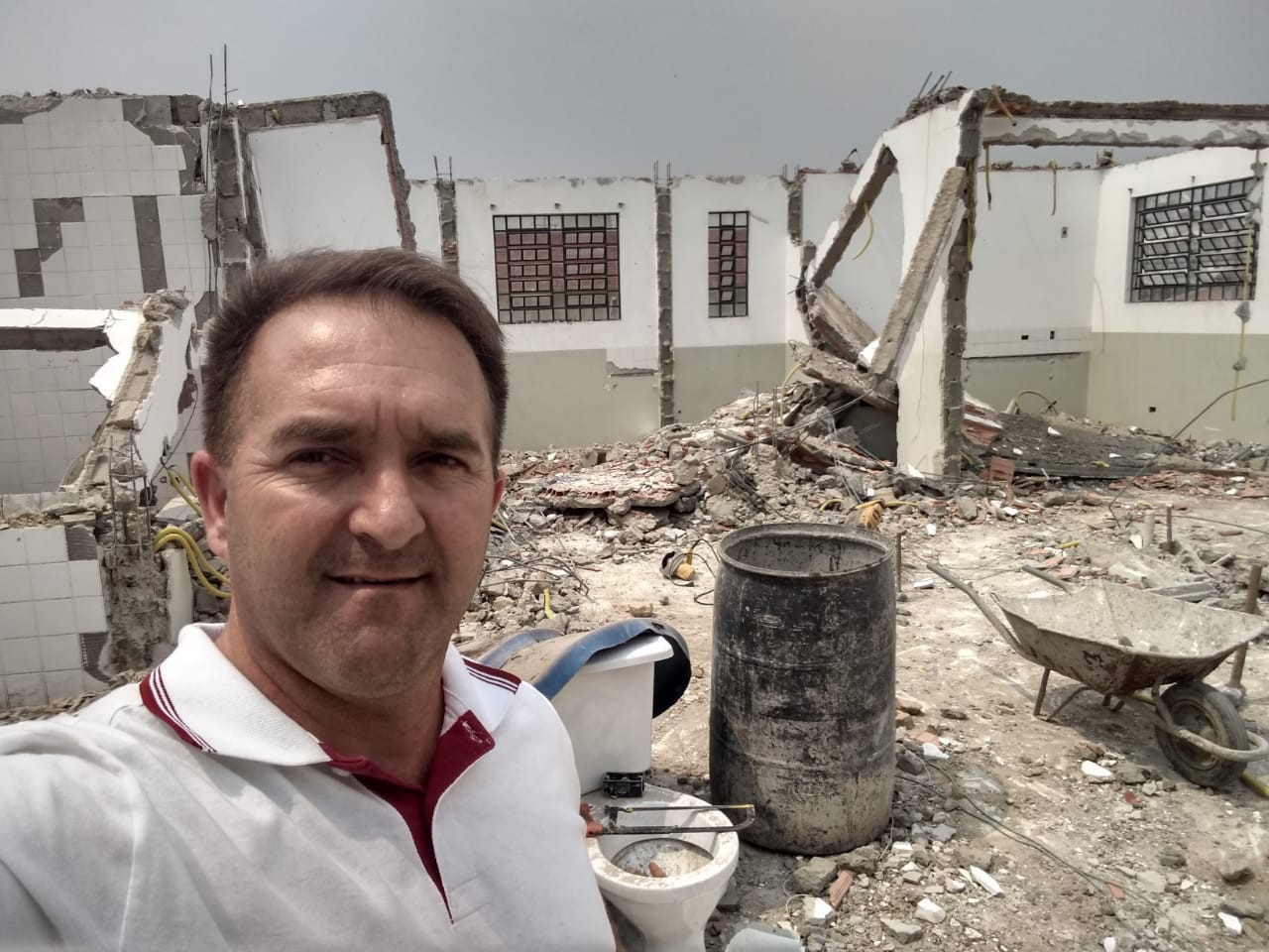 Isac acompanhou início das obras de ampliação da EMEI Clotilde