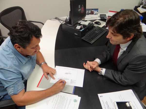 Kadu mostrou proposta da Prefeitura para melhorias no local