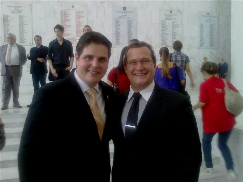 Danilo e Macris na Assembléia Legislativa.