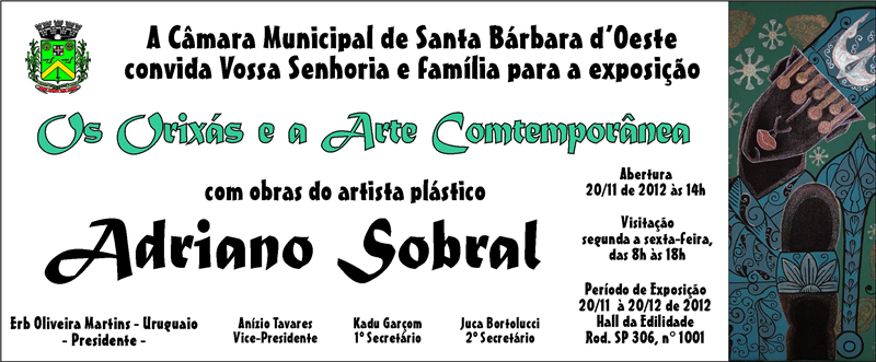 Convite da exposição