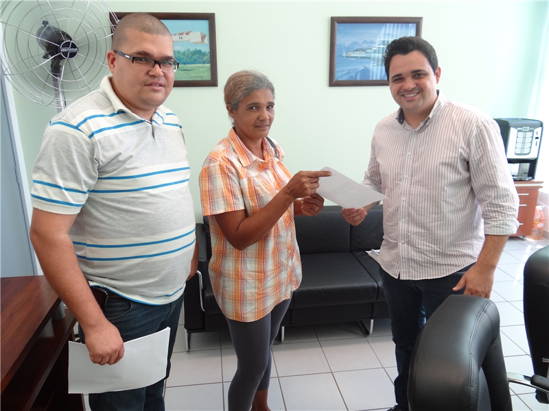 Pinguim recebeu, em seu gabinete, visita de líder do bairro Cruzeiro do Sul
