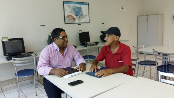 Pereira, durante reunião com Francisco Sabino, da CPFL