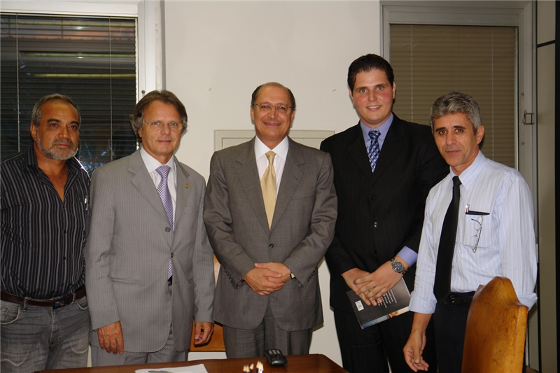 Vereador Niraldo, de Sumaré, deputado Macris, Alckmin, Cauê e Anízio.
