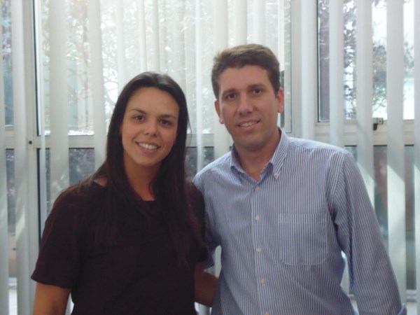 Giovanni recebeu a visita da treinadora Francine Baldo